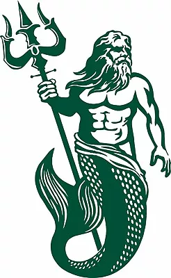 Poseidon Merman Mermaid Aqua Man Boat Greek God Fantasy Car Truck Vinyl Decal  • $18.90