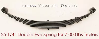 New Trailer Leaf Spring -6 Leaf Double Eye 3500lbs For 7000 Lbs Axle - 20029 • $49.50