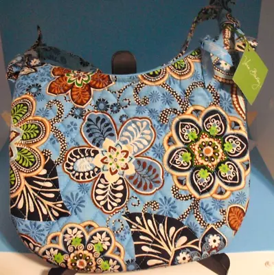 Vera Bradley NWT RETIRED Bali Blue Olivia Purse With Zipper Top Excellent Cond • $28.99