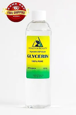 GLYCERIN VEGETABLE OIL USP GRADE By H&B Oils Center 100% PURE 10 OZ • $8.88