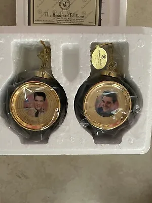 Elvis Presley Bradford Exchange Christmas Ornaments 1999 • $95