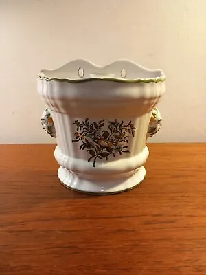 Vintage French Ceramic Wall Vase/bud Vase Lidded Signed  • £20