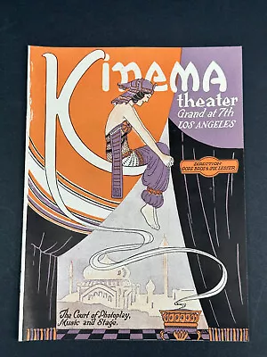 1921 Kinema Theater Program Los Angeles Advertising Pola Negri Passion • $124.99