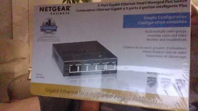 NETGEAR GS105E 5-Port Smart Managed Plus Switch • $19.99