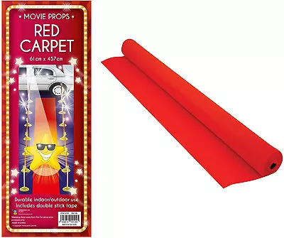 15ft Hollywood VIP Red Carpet Aisle Prom Night Party Floor Runner Decoration • £7.99