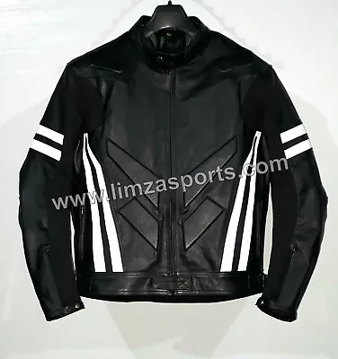 Yamaha Motorbike Black Leather Jacket Motogp-Motorcycle Racing Jacket • $224.99