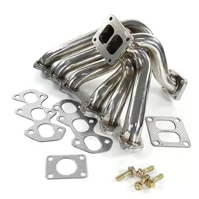 T4 Flange Turbo Manifold For Toyota Supra JZA80 For Lexus IS300 2JZ-GTE 3.0L  • $244.39