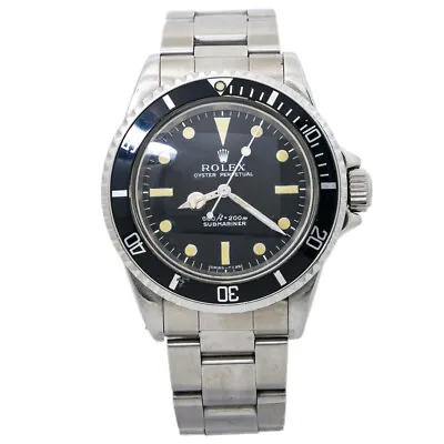 Rolex Submariner 5513 Vintage Feet First Matte 2.8 Mil Mens Automatic Watch 40mm • $12995