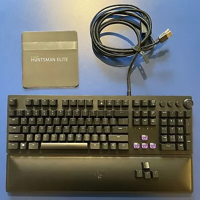 Razer Huntsman Analog V2 Purple Optical Switch Rgb Gaming Keyboard - EXCELLENT • $105