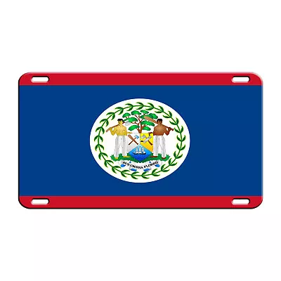 Belize Country Flag License Plate Wall Decore Novelty Aluminum Metal Sign • $9.95