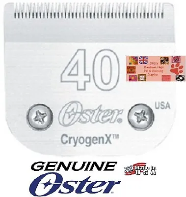 GENUINE Oster A5 CryogenX 40 BLADE*Fit A6Many AndisWahl Clippers PET GROOMING • $35.99