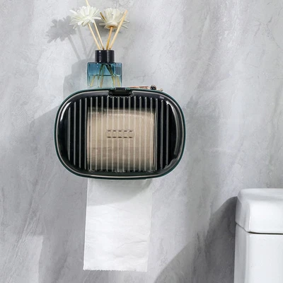 $14.83 • Buy Toilet Paper Holder Roll/Draw Paper Dispenser Tissue Box Shelf Storage Rack