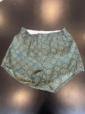 Vintage Pair Of Botany 500 Men’s Boxer Shorts Size Medium Green Geometric • $13