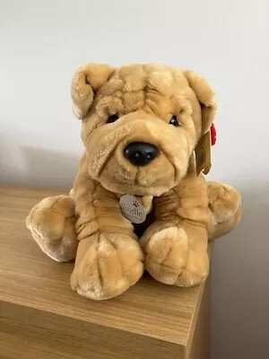 £21.49 • Buy Keel Toys Noodle Shar Pei Puppy Dog Soft Toy Plush Teddy 45cm Cute Nametag BNWT