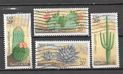 T&G STAMPS -  1942 - 1945 Desert Plants Used Set Of 4 *ANY 4 = FREE SHIPPING* • $1