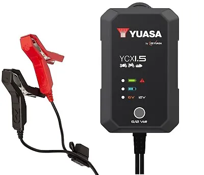 Charger Yuasa YCX1.5 6V/12V 15 A For Lead Battery Lithiumb • £70.44