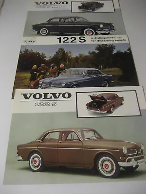 1960 & 1962 Volvo 122S Series Spec Sheets.....Lot Of 3 Different • $19.49