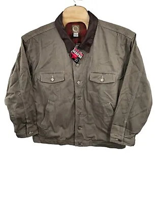 Marlboro Vintage Chore Jacket Rancher Blanket Lined Leather Collar 2XL 90s NWT • $99.99