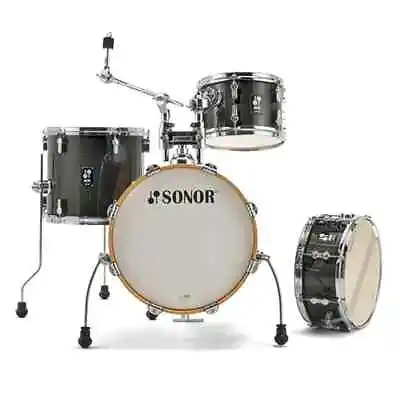 Sonor AQX 4pc Jungle Drum Set Black Midnight Sparkle • $479