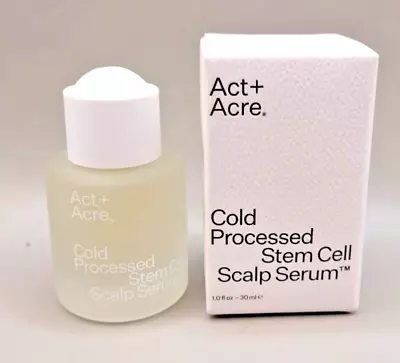 Act + Acre Cold Processed Stem Cell Scalp Serum 1oz New In Box 1 Fl.oz/30ml • $17.99