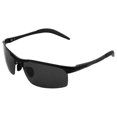 Man Baseball Sunglasses Metal Bike Glasses Men Sports Driving Unbreakable Frame • £5.93