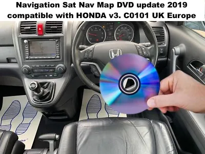 Honda Accord Legend CRV Civic CR-Z Insight Compatible Sat Nav Update DVD  V3 • £17.99