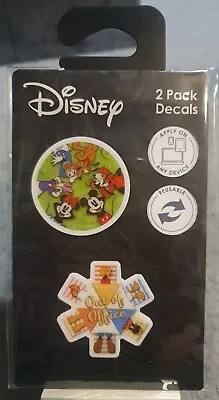 Disney 2 Pack Decals Stickers Phone Laptop Mickey Mouse Goofy Donald Duck New • £1.75