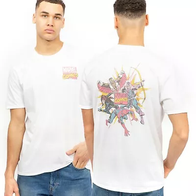 Official Marvel Mens Explode T-shirt White S-XXL • £10.49