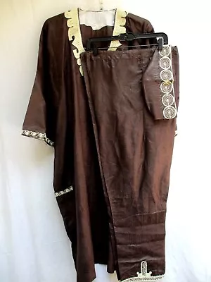 Thobe..jubba..dishdasha..muslim..thoub..islamic..robe Hat Pants..brown..new • $40.72