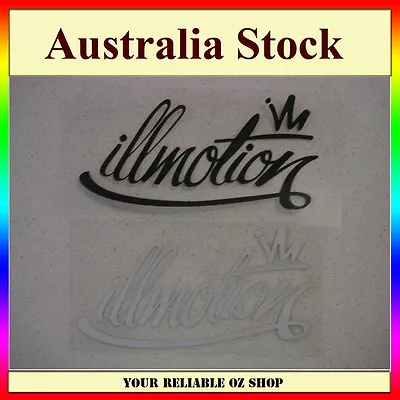 ILLMOTION JDM Vinyl Decal Sticker Illest Drift Car Ute Window Bumper Wall Bike • $4.99