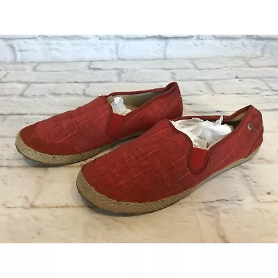 UGG Delizah Red Slip On Casual Loafers Flats Shoes 1002886 Womens 9.5 (9g4) • $19.99