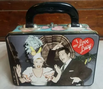I Love Lucy Lucille Ball Metal Tin Television Lunch Box Collectible Tin Tote • $13.99