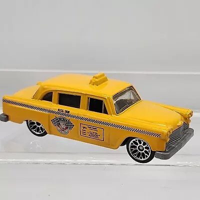 2003 Matchbox Checker Cab Yellow NYC Taxi Metropolis Diecast 1:62 Mattel Vintage • $11.95