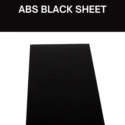 ABS Plastic Sheet DIY Project Small Size 30cm X 20cm BLACK - 2 Mm • £6.50