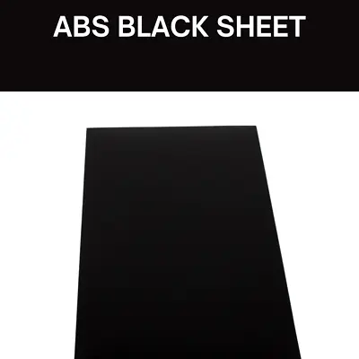 ABS Plastic Sheet DIY Project Small Size 30cm X 20cm BLACK - 3 Mm • £9.90