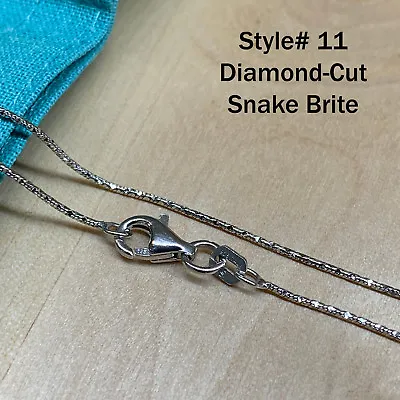 Real SILVER Unique Jewelry SOLID 925 Sterling Silver Chain Necklace Made Italy • $11.99