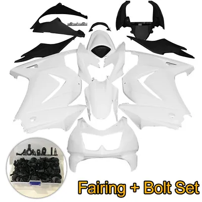 Unpainted Fairing Kit W/ Bolts Set For Kawasaki Ninja 250R 2008-2012 2009 EX250J • $169.99