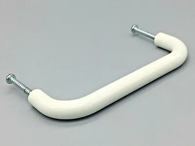 WHITE D HANDLES 96mm D Shaped Cupboard Door Cabinet Drawer Pull Handle (109) • £0.99
