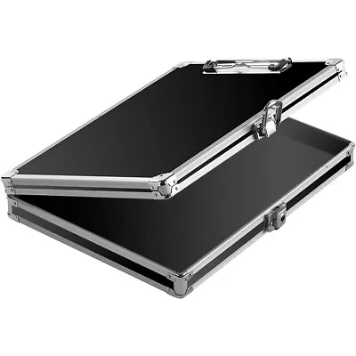Vaultz Locking Storage Clipboard Black/Silver • $25.99