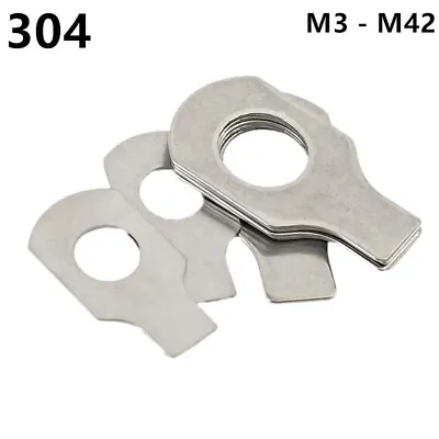 304 Stainless Steel Tab Washers With Long Tab M3 M4 M5 M6 M8 M10 M12 M16 M18 M36 • $60.86