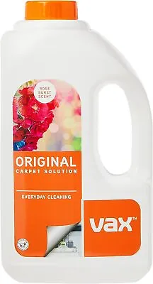 Vax Original Carpet Cleaner Solution Shampoo Rose Burst Scent Cleaning 1.5L • £10.18