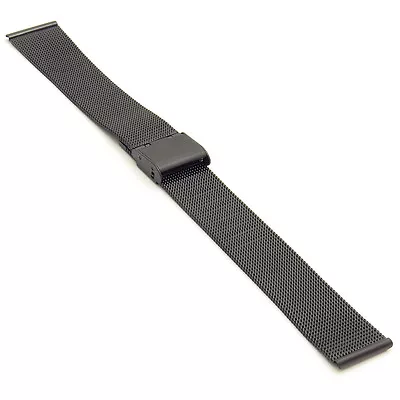 StrapsCo Thin Mesh Stainless Steel Watch Band Metal Clasp Bracelet Strap • $19.99