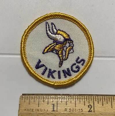 Minnesota Vikings NFL Football Team Logo 2” Round Embroidered Souvenir Patch • $7.99