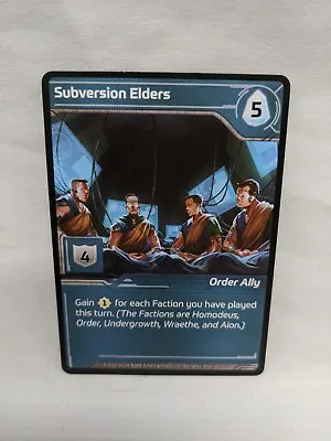 Shards Of Infinity Subversion Elders Man Vs Meeple Board Game Promo Card • $15.31