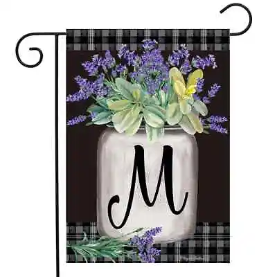 Farmhouse Monogram Letter M Garden Flag Floral Briarwood Lane 12.5  X 18  • $9.86