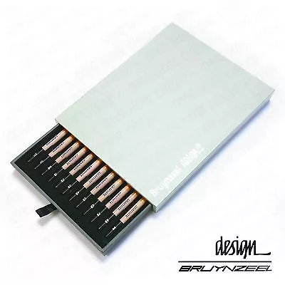 Bruynzeel Design - High Quality Artist Box Of 12 Graphite Pencils - 2H To 9B • £19.99