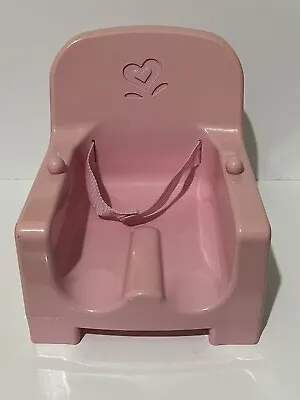 $22.50 • Buy American Girl Bitty Baby Doll High Chair Booster Seat Pink (No Tray)