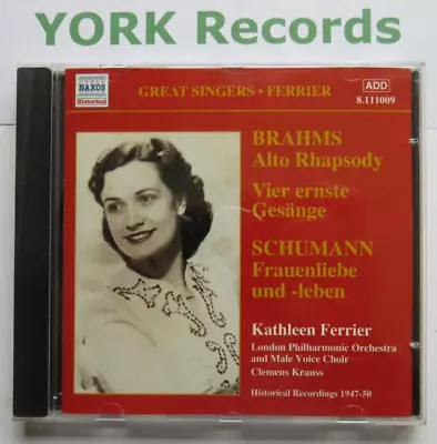 KATHLEEN FERRIER - Brahms / Schumann - Excellent Condition CD Naxos • £4.99