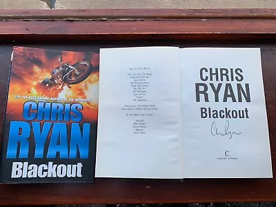 £8 • Buy CHRIS RYAN Blackout *SIGNED* Hardback