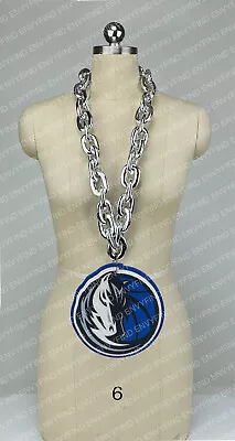 New NBA DALLAS MAVERICKS Gameday BIG Fan Chain SILVER Fanchain • $25.97